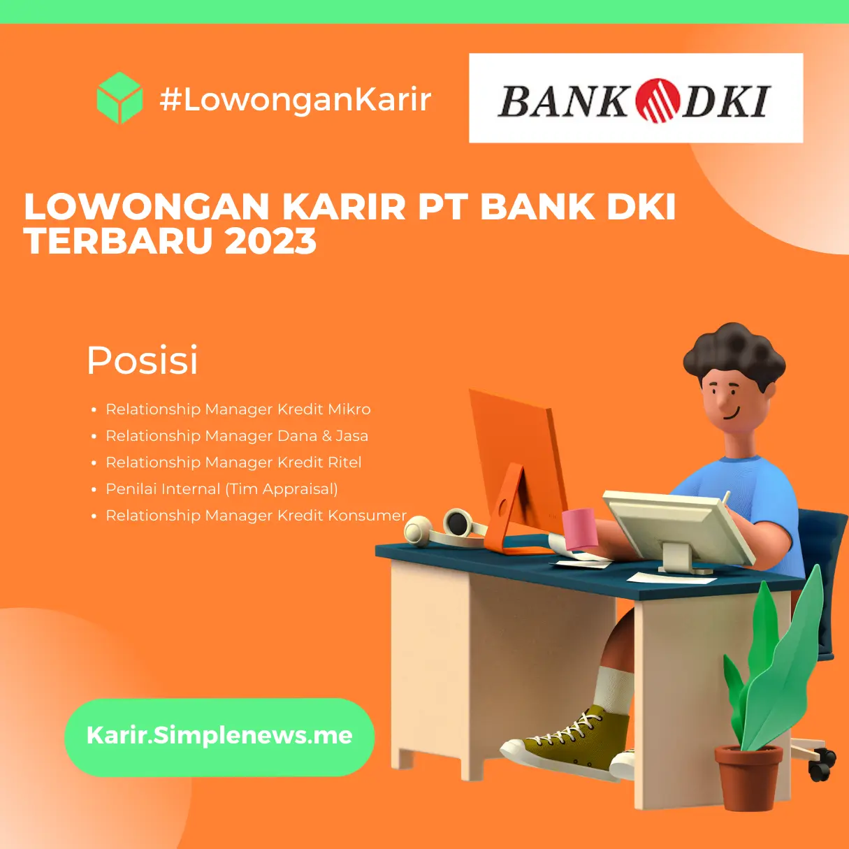 Lowongan Karir PT Bank DKI Terbaru 2023