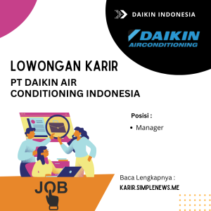 Lowongan Karir SAP Manager PT Daikin Airconditioning Indonesia