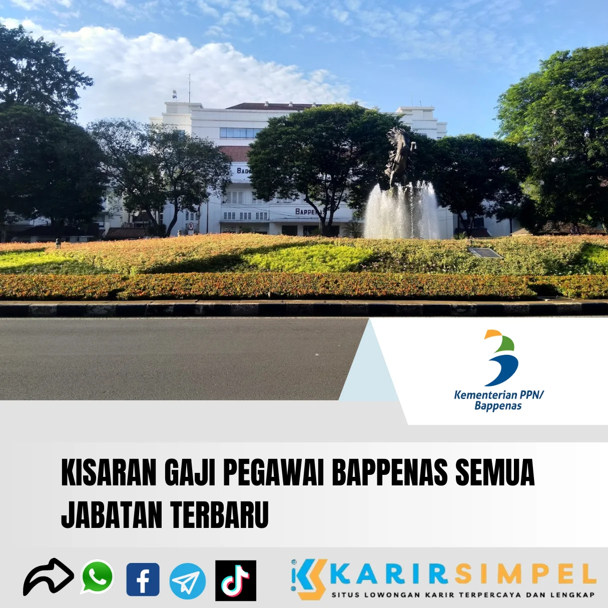 Kisaran Gaji Pegawai BAPPENAS Semua Jabatan Terbaru