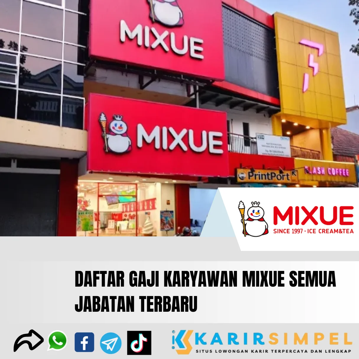 Daftar Gaji Karyawan Mixue Semua Jabatan Terbaru