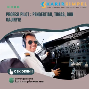 Profesi Pilot Pengertian, Tugas, dan Gajinya!