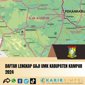 Daftar Lengkap Gaji UMK Kabupaten Kampar 2024