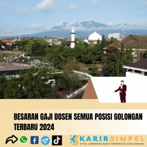 Besaran Gaji Dosen Semua Posisi Golongan Terbaru 2024