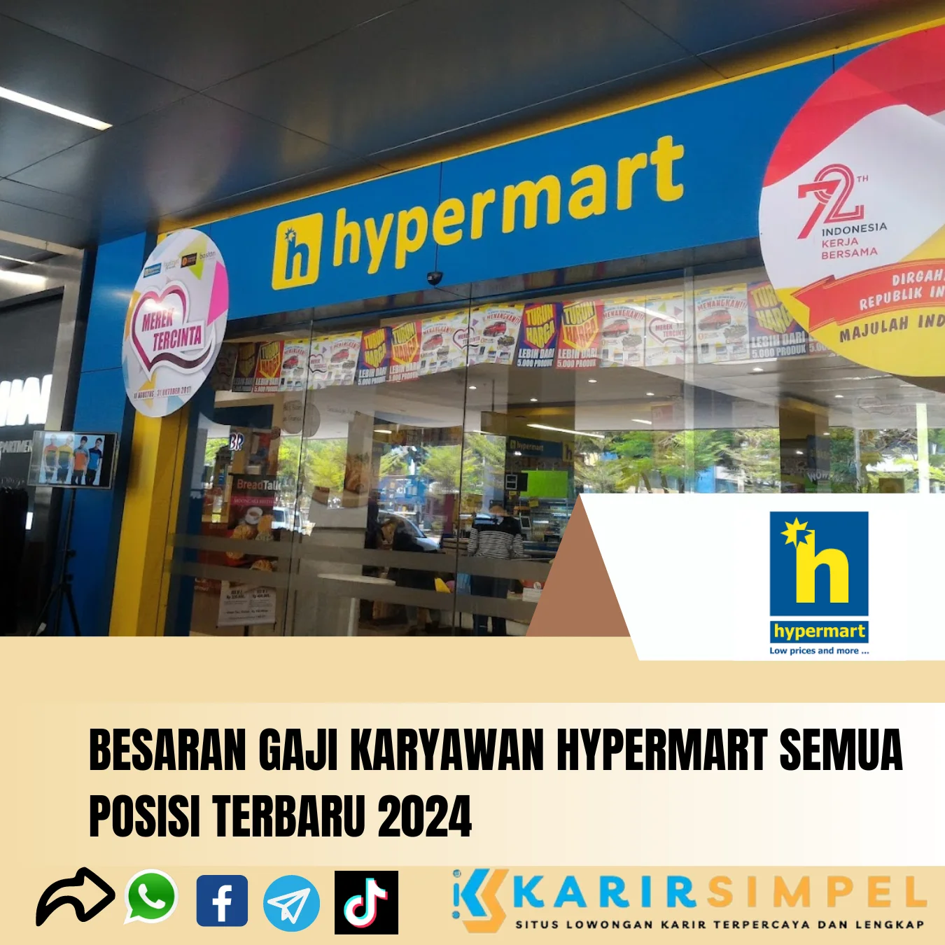 Besaran Gaji Karyawan Hypermart Semua Posisi Terbaru 2024