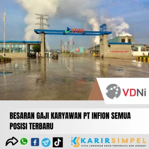 Besaran Gaji Karyawan PT Virtue Dragon Nickel Industry (VDNI) Semua Posisi Terbaru 2024