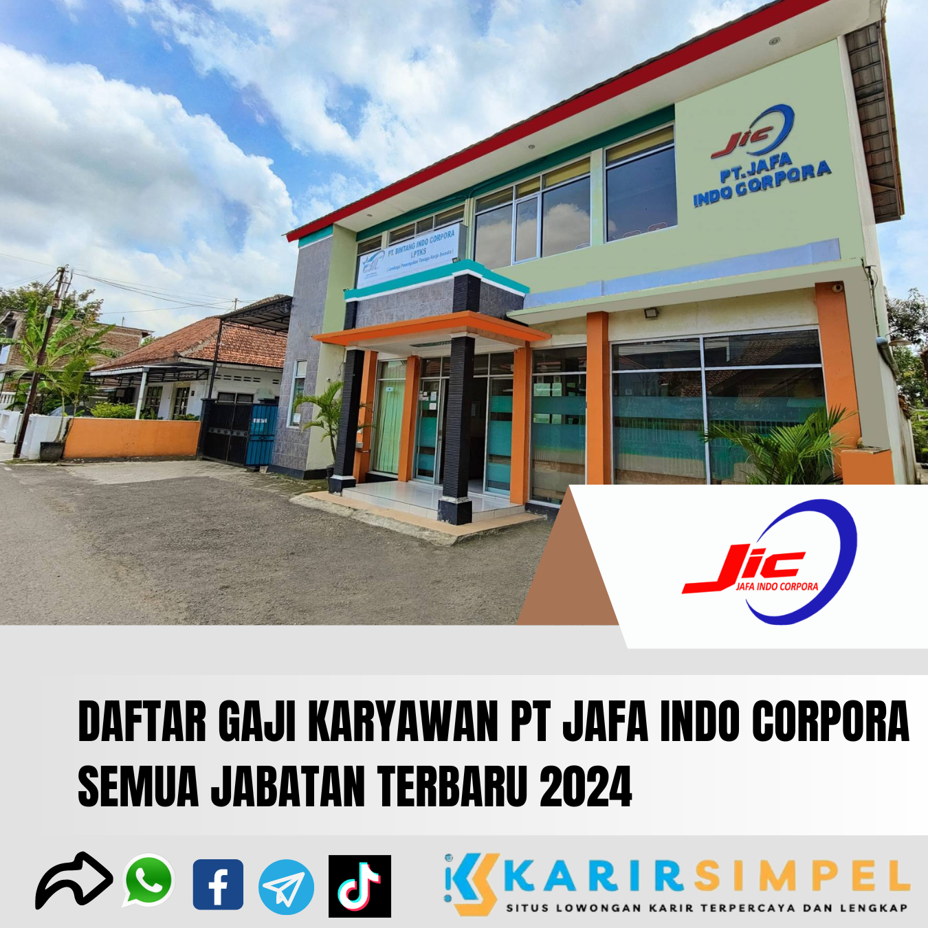 Daftar Gaji Karyawan PT Jafa Indo Corpora Semua Jabatan Terbaru 2024