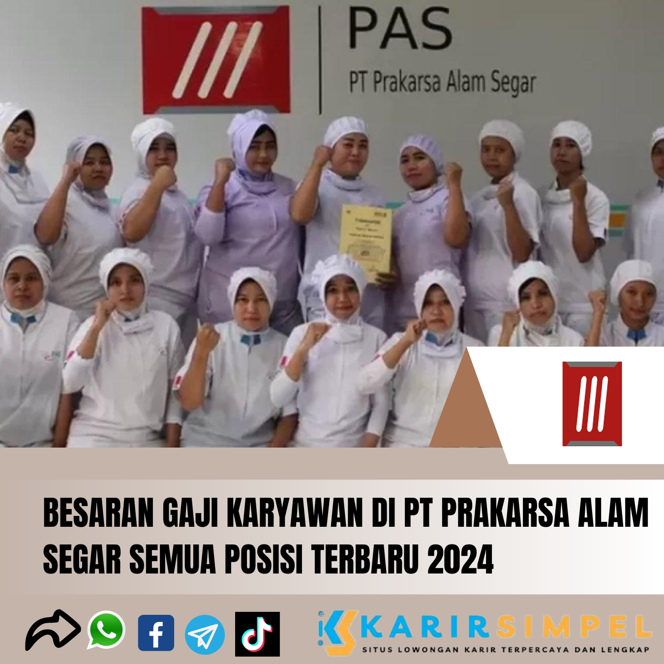 Besaran Gaji Karyawan di PT Prakarsa Alam Segar Semua Posisi Terbaru 2024