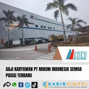 Gaji Karyawan PT Mikuni Indonesia Semua Posisi Terbaru 2024