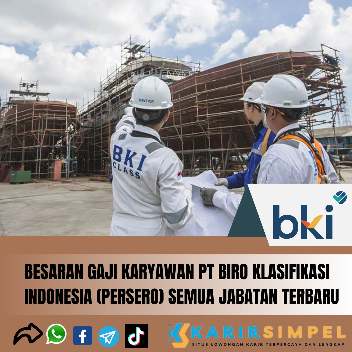 Besaran Gaji Karyawan PT Biro Klasifikasi Indonesia (Persero) Semua Jabatan Terbaru 2024