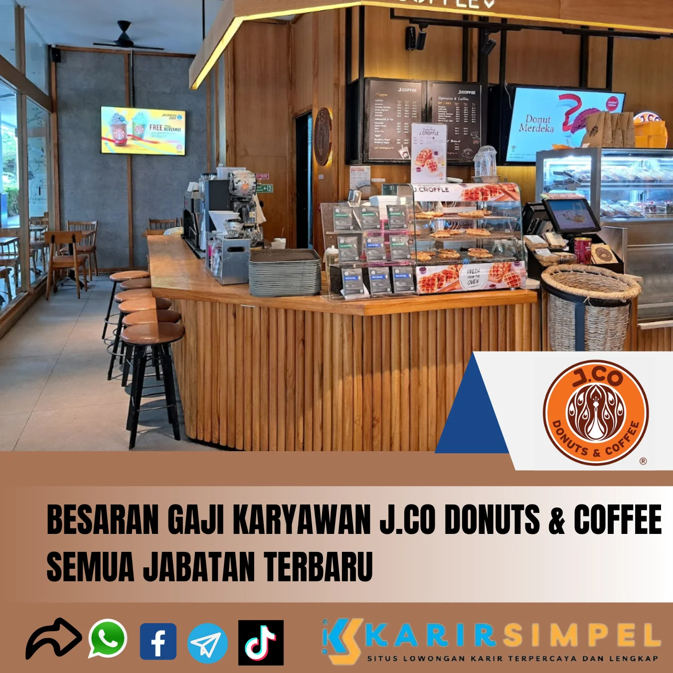 Besaran Gaji Karyawan J.CO Donuts & Coffee Semua Jabatan Terbaru 2024