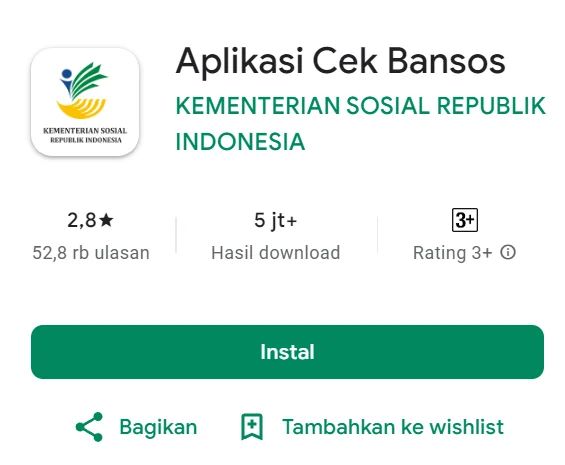 Cara Cek Bansos Lewat Aplikasi Cek Bansos