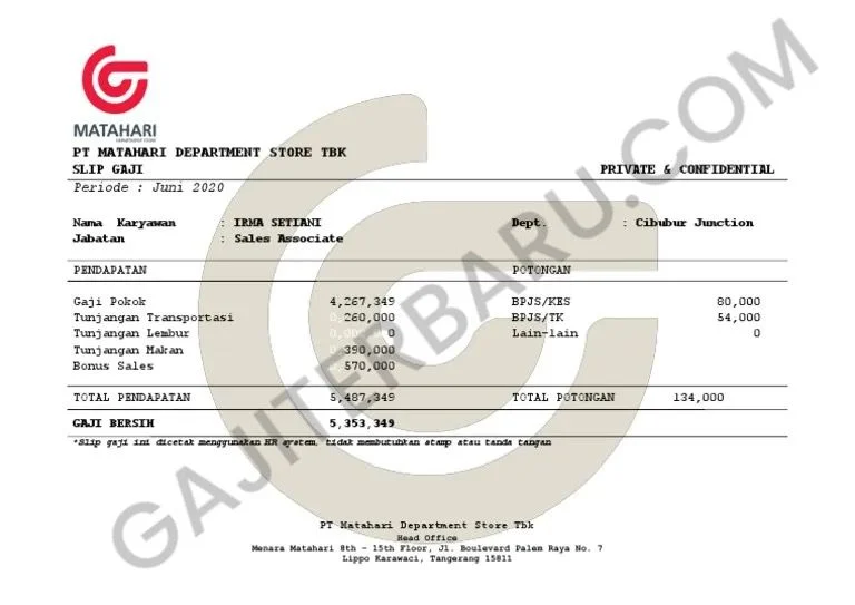 Besaran Gaji Karyawan SPG Matahari Semua Jabatan Terbaru – Panduan Lengkap 2024 1 √ Daftar Gaji Karyawan Matahari Semua Posisi 2026