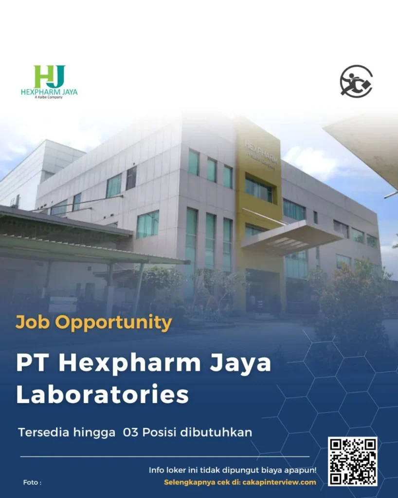 Gaji Karyawan PT Hexpharm Jaya (a Kalbe Company) Semua Posisi Terbaru – Panduan Lengkap 2024 6 Lowongan Kerja PT Hexpharm Jaya Laboratories (a Kalbe company) 1