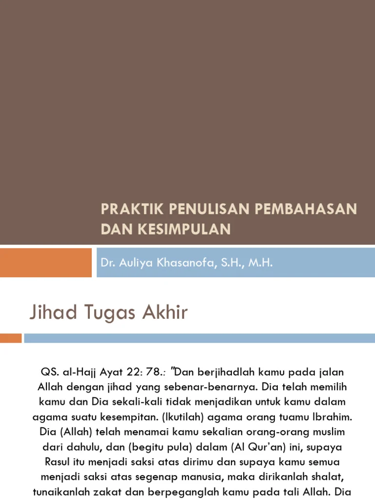Besaran Gaji MNC Group Perbulan Terbaru – Panduan Lengkap 2024 4 Praktik Penulisan Pembahasan & Kesimpulan Tugas Akhir FH UMT Auliya