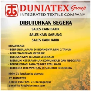 Gaji Duniatex Solo: Menelisik Penghasilan dan Benefit Karyawan