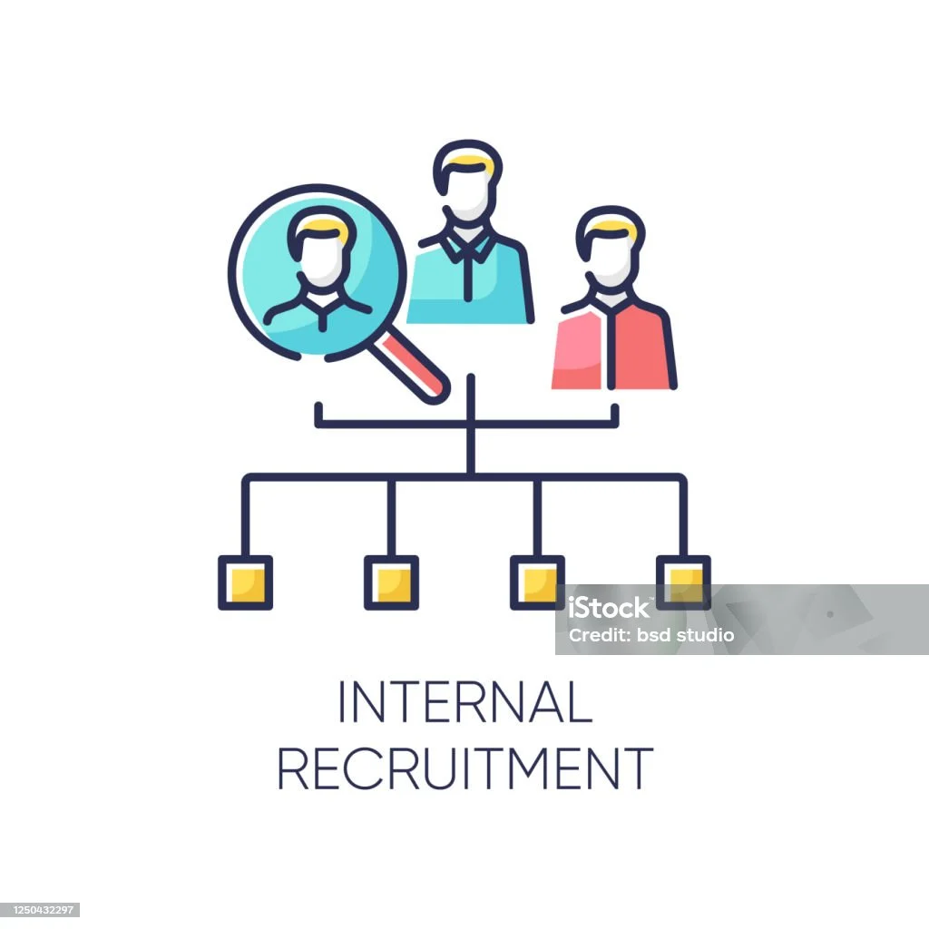 Ikon Warna Rgb Perekrutan Internal Promosi Pekerjaan Peluang