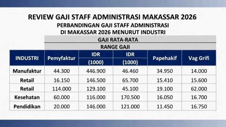 Perbandingan gaji dengan perusahaan manufaktur lain