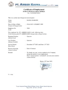 PT Amber Karya Batam | PDF