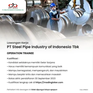 PT Steel Pipe Industry of Indonesia Tbk - Madingloker | Madingloker