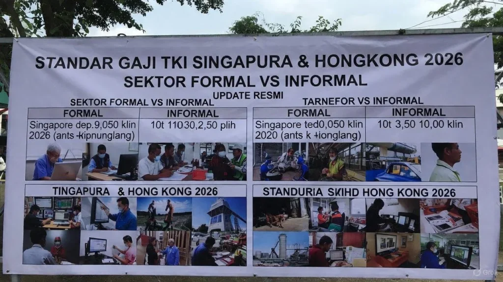 Standar Gaji TKI Singapura & Hongkong 2026: Sektor Formal vs Informal
