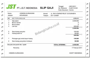 Gaji Pt JST Berdasarkan Posisi