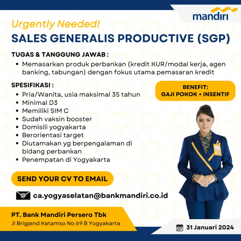 Gaji Sales Generalis Konsumtif Bank Mandiri: Kisaran dan Faktor yang Mempengaruhi