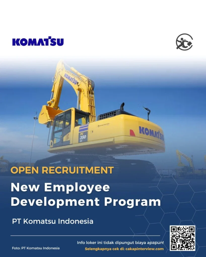 Gaji PT Komatsu Indonesia | Kisaran Gaji dan Fasilitas 2 Karir di PT Komatsu Indonesia