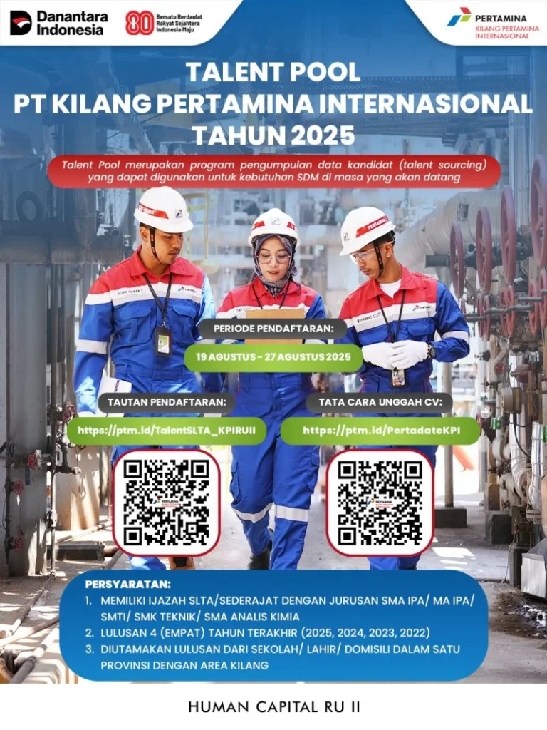 Gaji Pt Kilang Pertamina Internasional: Informasi Lengkap 2 Prospek Karir di Pertamina Internasional