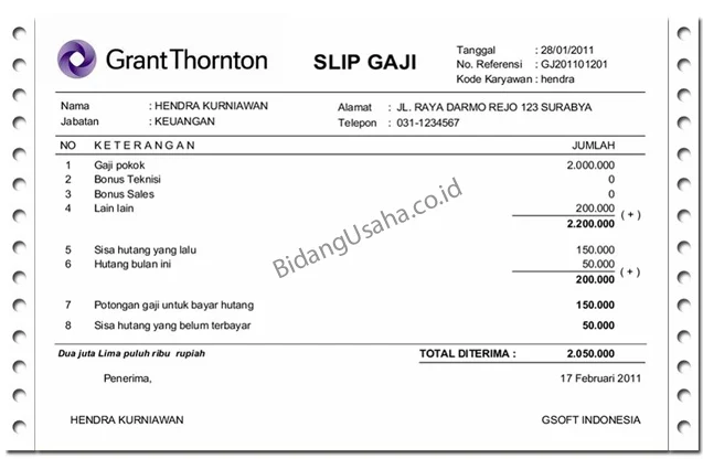 Struktur Gaji di Grant Thornton Indonesia 1 Struktur Gaji di Grant Thornton Indonesia