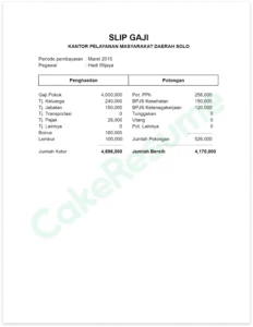 Gaji Karyawan Mafia Gedang