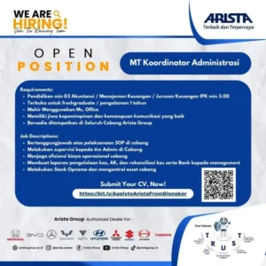 Gaji Mt Koordinator Administrasi Arista Group