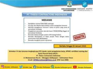 Gaji PT Thiess: Informasi Lengkap