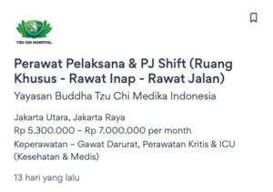 Gaji RS Tzu Chi: Informasi Umum